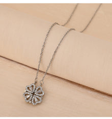 Four-Leaf Clover Hearts Necklace
