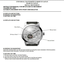 NAKZEN Men Automatic Watch Miyota 82S7 Sapphire Luxury Mechanical Wristwatch Stainless Steel Waterproof Watch Clock relogio 6023