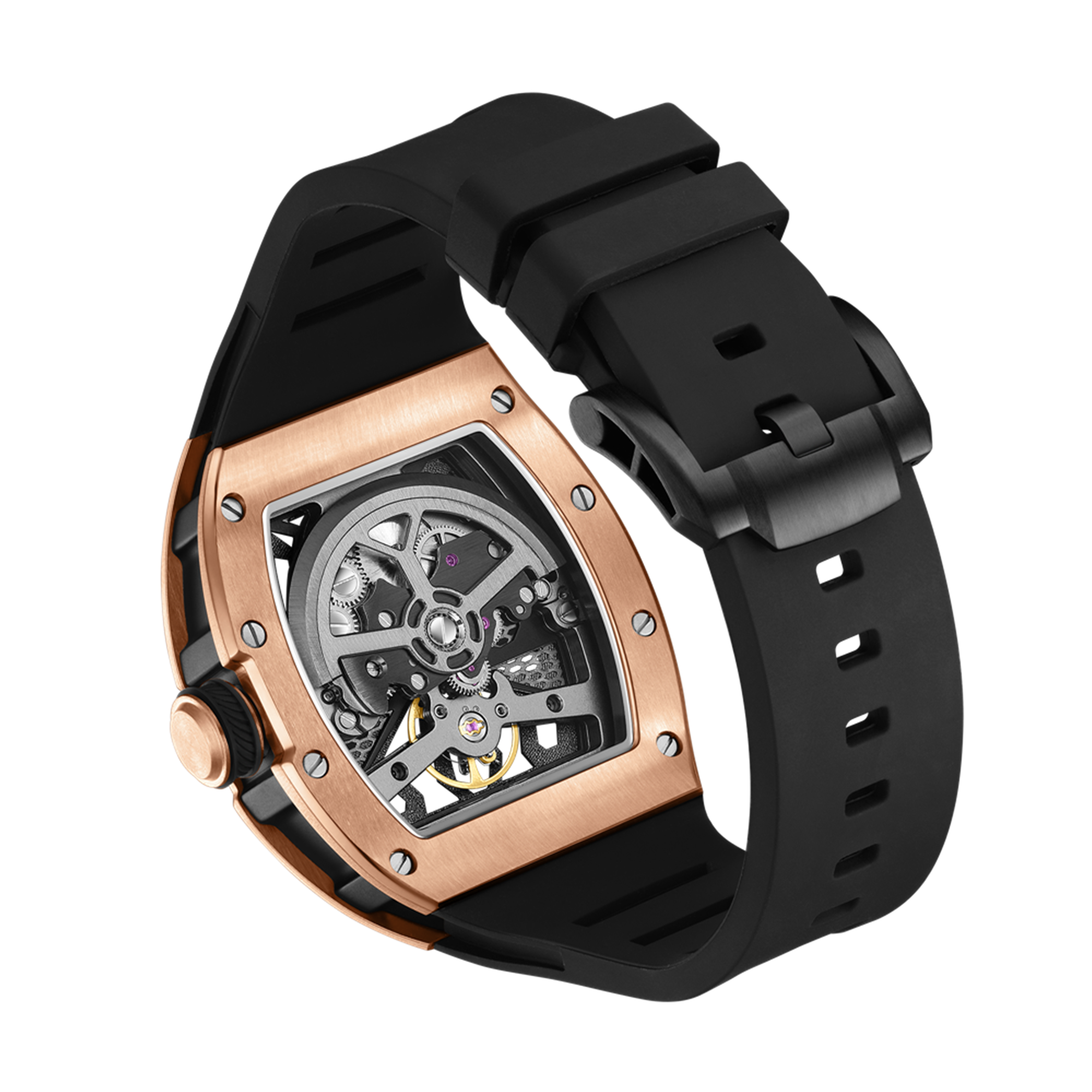 MEGIR Hollow Out Dial Men Mechanical Watch Fashion Stainless Steel Automatic Wristwatch Waterproof Watch Clock Montre Homme 9190-5
