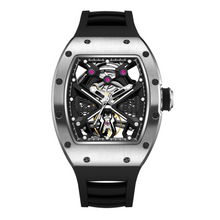 MEGIR Hollow Out Dial Men Mechanical Watch Fashion Stainless Steel Automatic Wristwatch Waterproof Watch Clock Montre Homme 9190-5