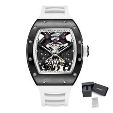MEGIR Hollow Out Dial Men Mechanical Watch Fashion Stainless Steel Automatic Wristwatch Waterproof Watch Clock Montre Homme 9190-5