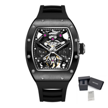 MEGIR Hollow Out Dial Men Mechanical Watch Fashion Stainless Steel Automatic Wristwatch Waterproof Watch Clock Montre Homme 9190-5