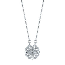 Four-Leaf Clover Hearts Necklace
